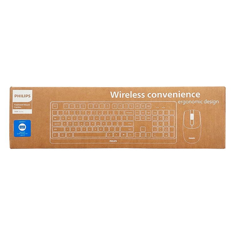 Combo Philips Serie 3000 Wireless USB 1600DPI 104 Keys Negro Art.SPT6368B